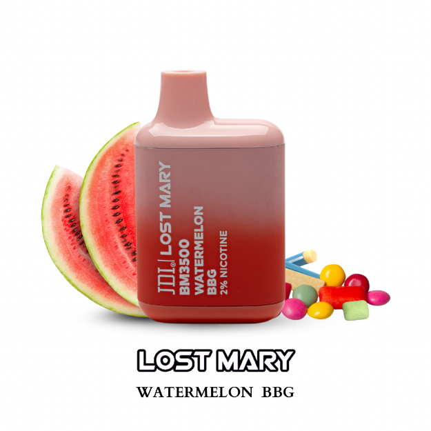 Picture of JDI LOST MARY BM-3500PUFF-20MG-WATERMELON BBG