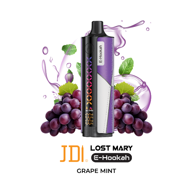 Picture of JDI LOST MARY E HOOKAH-30000PUFF-6MG-GRAPE MINT
