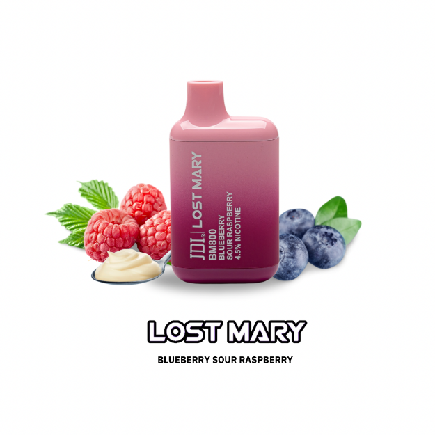 Picture of JDI LOST MARY BM-800PUFF-45MG-BLUEBERRY SOUR RASPBERRY