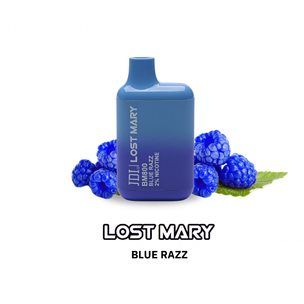Picture of JDI LOST MARY BM-800PUFF-20MG-BLUE RAZZ ICE
